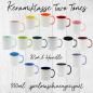 Preview: Keramiktasse 'Two Tones' für Sublimation Rim & Handle